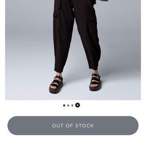 Simply Vera Vera Wang Black Jogger Pants